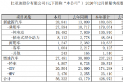 比亞迪2020年新能源客車?yán)垆N9125輛 大漲44%！